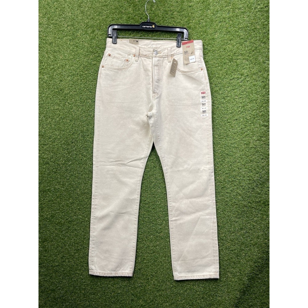 Levis 501 Jeans Womens 32x30 Tan Original High Rise Straight Leg 125010578 New